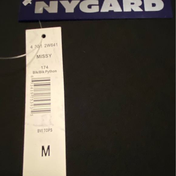 Peter Nygard Size M Black Tunic - Picture 5 of 5